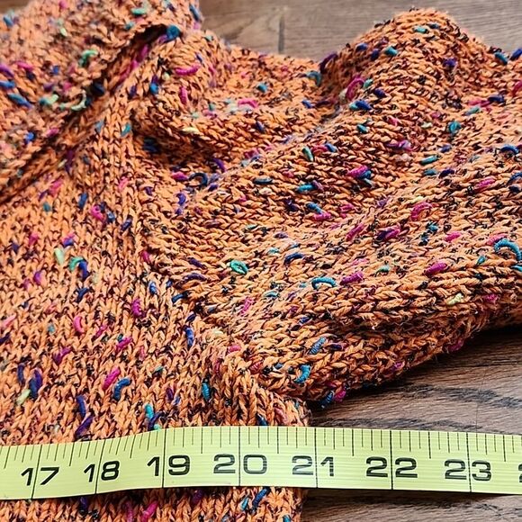 Purl One Australia Hand Knitted Crop Sweater One Size Tango Vintage Artsy Boho - Picture 6 of 11